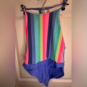 Colorful Striped Kids One Piece